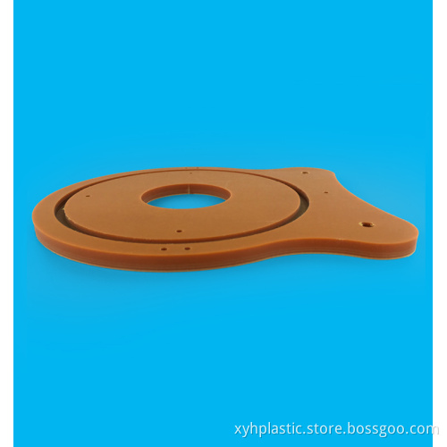 Processing thicker phenolic bakelite board orange